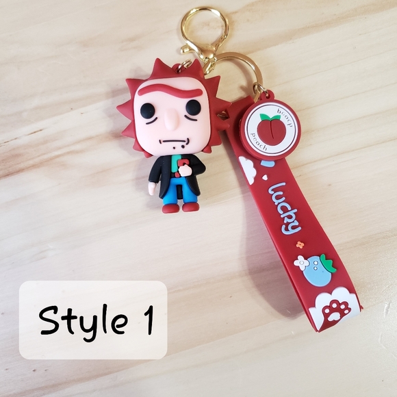 Anime Characters Big Fashion 3D Cartoon Keychains 6 Styles To Choose From - Picture 3 of 7